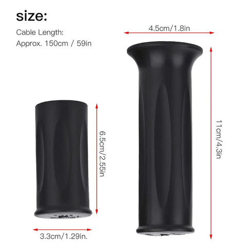 Universal Ebike Twist Throttle With Cable, 3 Wire Design For 22.5mm Handlebars, Fits Electric Bikes, Scooters And E-Vehicles, Easy Install, Smooth Acceleration, Dope Build, Durable Handlebar Throttle