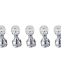 Slick Five Piece Wall Mounted Coat Hooks With Crystal Accents Boost Your Entryway Or Bathroom Setup Grab This Legit Decor Kit Featuring No Sweat Diy Mounting And Heavy Duty Brass Finish Hardware For Everyday Hangups. Set of 5 chrome coat hooks with crystal tops.