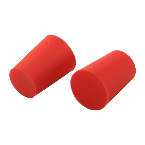 Super Cool 125 Pcs Silicone Rubber Tapered Plug Assortment Kit Makes Any Garage Job A Breeze With Ultra Durable Heat Resistant Seals That Never Crack Or Shrink To Keep Your Engine Sipping Smooth Like Butter Without Any Stress Or Hassle Today. red silicone tapered plugs, 2-piece close-up