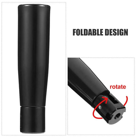 Foldable 2.55 Inch Crank Handle With Revolving Grip showing foldable design and rotating mechanism