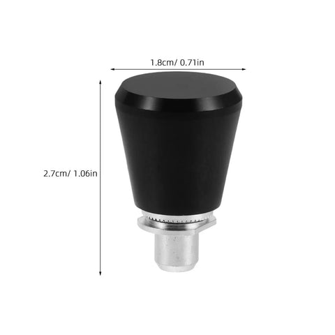 Four Piece Heavy Duty Mechanical Knob Plunger With Rock Solid Spring Lock Pin Optimized For Industrial Machinery featuring a black steel knob.