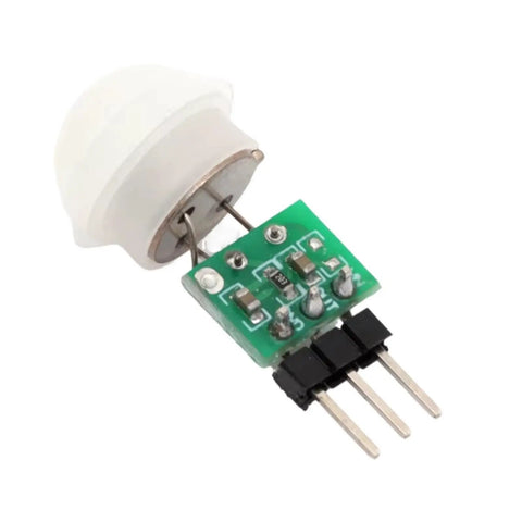 Compact PIR Motion Sensor Module for DIY Projects DC Two Point Seven To Twelve Volt Power AM312 Infrared Human Detection High Sensitivity Digital Signal Processing Interference Resistant Ultra Low Power Consumption Ideal for Home Automation Security, green PCB