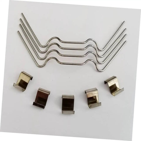 Stainless Steel Greenhouse Clips 50 Pack W Shaped Fixing Clips Glazing Repair Kit Glass Fixing Clamps For Secure Pane Holders Easy Install Weatherproof And Rust Resistant