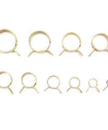 Fabater Heavy Duty 100Pcs Spring Hose Clamps Kit Assortment Zinc Plated Carbon Steel Flexible Sealing For Fuel Water Oil Steam Pipes Automotive Repair And DIY Jobs assorted spring hose clamps in multiple sizes