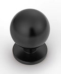 Six Pack Matte Black Cabinet Knobs And Drawer Pulls For Kitchen And Bathroom Heavy Duty Solid Cabinet Hardware Beefy Durable Sturdy Black Knobs And Pulls For Cabinets, matte round knob