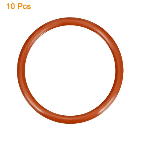 Silicone O Ring 41mm Outside Diameter 34.8mm Inside Diameter 3.1mm Cross Section VMQ Seal Gasket Red Pack Of 10