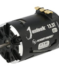 Justock Black G2.1 Brushless Motor For 1/10 And 1/12 RC Cars, Zero Timing, Spec Racing Ready, 13.5T G2.1, side view