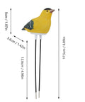 Bird Shaped Soil Moisture Sensor With Long Probe Hygrometer For Indoor And Outdoor Plants Garden Lawn Water Monitor Battery Included Yellow Indicator Light