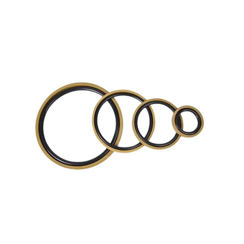 Four One Piece Hydraulic Cylinder Seals for Reciprocating or Oscillating Piston Rods Two Way Wear Seal Washer PTFE NBR Material