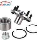 Bolt On Front Wheel Hub Bearing Assembly 518516 For Nissan Altima 2002 To 2006 3 5L V6 Maxima 2000 To 2008 Infiniti I30 2000 To 2001 I35 2002 To 2004 5 Lug Front Hub Repair Kit showing components including hub, bearing, and fittings.