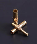 Heavy Duty Brass Barbed Hose Fitting Connector Set For 3mm To 25mm Hoses Leak Proof Copper Coupler Easy Install 5 Piece Durable