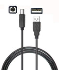 Heavy duty 10 foot USB extension cable for Silhouette Cameo 4 3 2 with matte black finish and straight plugs.