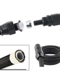Heavy Duty 20 Feet AN4 An6 An8 An10 Black Nylon Braided E85 PTFE Fuel Line Kit With Fittings For Gas Cooler Hose And CPE Rubber Wiring Harness Upgrade, black braided hose and fittings
