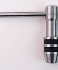 Two Piece Tap Wrench Set With Sliding T Handle And Reference Table For Zero To One Half Inch Taps Ideal For Precise Threading