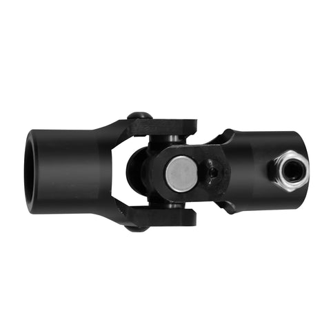 3/4 Inch Double-D Steering Universal Joint Black Round U Joint For Cars And Trucks, 96mm Total Length, 35 Degree Maximum Working Angle, 40Cr Alloy Steel Construction, Beefy Heavy Duty Black Coated