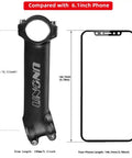 17 Degree Aluminum Bike Stem 31.8mm Clamp, 130mm Length, Lightweight 150g MTB Stem compared to 6.1 inch phone