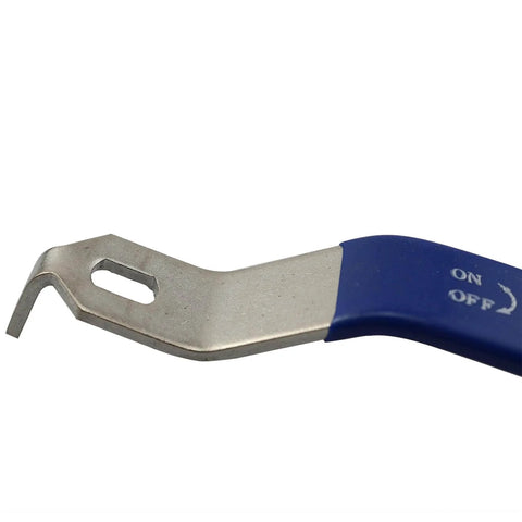 Stainless Steel Lever Handle Replacement For DN20 Ball Valve, Chrome Plated Quarter Turn With Blue Plastic Grip, Nonrusting and Scratch-Resistant