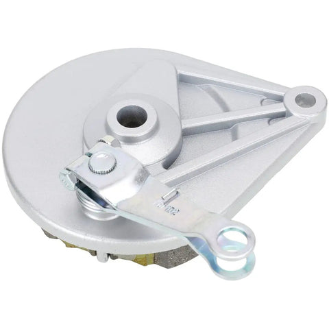 Mini Bike Drum Brake Assembly With Cover Shoes Replacement For Baja Warrior Heat MB165 MB200 196cc 200cc 6.5HP Motorsports