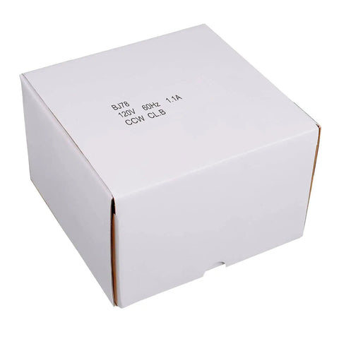 Box packaging of Replacement Bathroom Vent Fan Motor 70 CFM 120V 60Hz 1A For N678 N655 N671 N679 671A 671 655 657 658 679 Bath Fans
