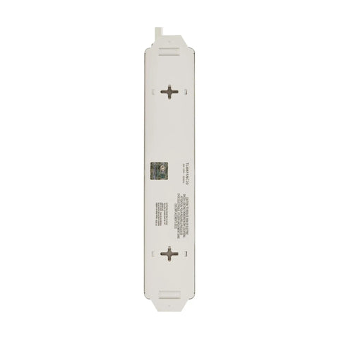 Back view of Heavy Duty 20 Amp Power Strip With 6 Outlets, All Metal Housing, 15 Foot Cord, mountable under desk or wall, 6 foot extension cord.
