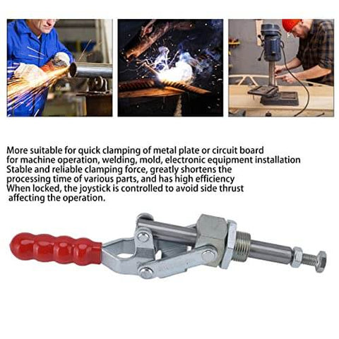 Heavy Duty Quick Release Toggle Clamp With 701Lb Holding Capacity Push Pull Fixture Clamp for woodworking, metalworking projects