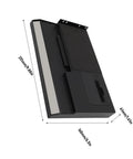 Rock Solid Aluminum Egpu Dock For Laptops Featuring Pcie 4 0 X4 Bridge Slot Supporting Desktop Graphics Cards And Atx Sfx Power Supply angled view with dimensions