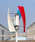 Powerful 10000W Vertical Wind Turbine For Home Use 48V Output With MPPT Controller 3 Blade Windmill in open space