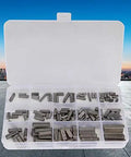Feather Key Set 140 Pcs Round Ended Square Parallel Keys Kit With 3, 4, 5, 6 Mm Sizes in storage box