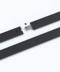 Barn Door Hardware Track Connector Adaptor For Interior Sliding Doors, Durable Connecting Adaptor in black steel