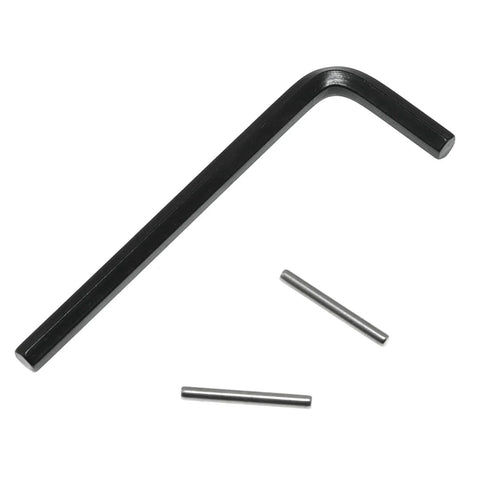 Spring Hinge Tension Pin Replacement Kit With 40 Stainless Steel Shelf Pins And 2 Hex Wrenches For Automatic Closing Of Garage Door Hinges Maxmoral Bundle featuring hex wrench and pins