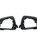 Smooth No Sweat Side Mirror Covers And Rearview Housing Caps With Rock Solid Mounting Brackets Fit Tesla Model 3 All Years - black caps viewed from side angle.