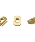 4 Pack Brass Rail Nuts M8 T Shaped Buoyancy Wing Plates 0.55 By 0.78 Inches For Surfboard And Paragliding Gear