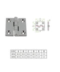 Heavy Duty Window Hinge Made From 316 Stainless Steel Butt Hinge With Four Holes 38x38mm Mirror Polish For Windows And Boats Built To Last