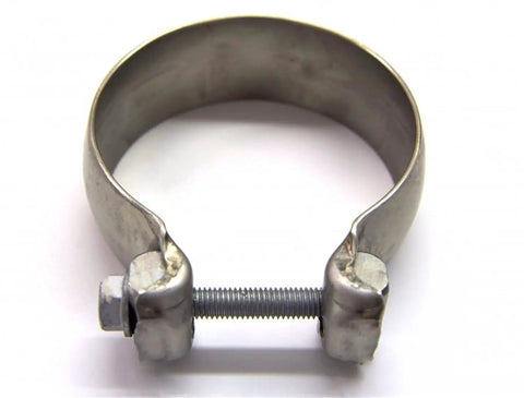 3 Inch Stainless Steel Swivel Seal Clamp For Ball And Socket Connections, Heavy Duty, Secure Fit For Hoses And Pipe Links, Ideal For Automotive, Exhaust, And Universal Applications. front view