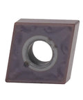 Close-up of 10 Pack CNMG 431 Carbide Turning Inserts TiN Coated For Steel Semi Finishing And Cast Iron Machining Half Inch IC 0.016 Radius