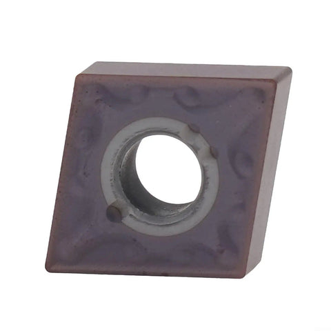 Close-up of 10 Pack CNMG 431 Carbide Turning Inserts TiN Coated For Steel Semi Finishing And Cast Iron Machining Half Inch IC 0.016 Radius