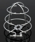 Heavy Duty Iron Cage Guard Universal Fire Sprinkler Head Protector Set, silver, 2.72 inch, designed for ceiling pipe protection.