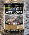 Pro Grade High Gloss Wet Look Concrete Paver Sealer Solvent Based Acrylic Formula, 5 gallons, for concrete pavers.