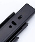 Close-up of Built Tough Heavy Duty Drawer Slides Full Extension Ball Bearing Steel Tracks For Cabinets Silent Side Mount Runners