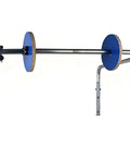 Kickass Heavy Duty Wall Mount Bubble Wrap Roll Dispenser with blue foam roll attached for easy material access