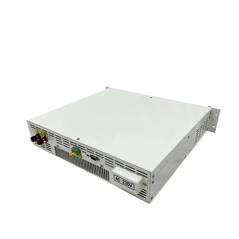 No Sweat Setup Programmable AC DC Power Supply 220VAC To 80VDC 4000W side view with input output connections.