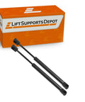 Workhorse Gas Lift Struts For Toolbox Lids 2 Pack Heavy Duty Replacement Shocks in black with packaging