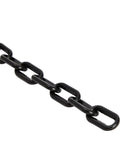 Heavy Duty Black Plastic Chain Links 100 Ft For Safety Barriers On Fences, Driveways, Parking Lots And Gates, Weather Resistant Crowd Control Chain Fence, Durable And Easy To Install