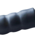 Close-up of the grip on the 41-inch handle of the Heavy Duty 18 Inch Rotary Spike Lawn Aerator With Mud Guard Built Tough Steel Body