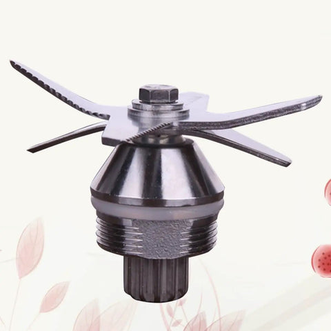 Soy Milk Maker Bearing and Stainless Steel Blade Assembly Compact Pulley Replacement Part for Kitchen Spare Parts Safe Durable Components for DIY Soy Milk Maker Replacement and Maintenance close-up stainless steel blade