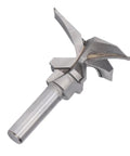 Super Cool Thonlai Arc Bending Router Bit With 1/2 Inch Shank and Three Flutes, silver carbide design for smooth wood slotting.