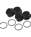 2 Pack Hub Dust Caps Replacement For Dexter Vortex Hubs With 5 Bolt Pattern Includes O Ring Fits 1250 To 1750 Lb Marine Trailer Hubs And Vortex Kits Like K71-G01-73 21-261 48355v Durable Boat Trailer Cap Set, shown with O rings