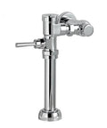 Chrome flush valve for Flowise 27 Inch Rough-In Manual Toilet 1.28 Gpf High Efficiency Ultra Low Consumption Bone Finish