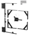 Anti Sag Gate Corner Brace Bracket Kit With Latch Lock For Shed Doors, Corral And Driveway Gates, Iron Or Wood Frame, Black