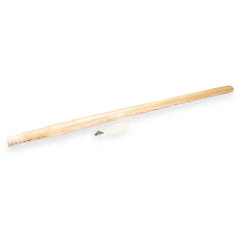Beefy 36 Inch Oval Eye Hickory Sledge Hammer Replacement Handle For 20 To 24 Pound Sledges Durable Brown Finish Heavy Duty Tool Part
